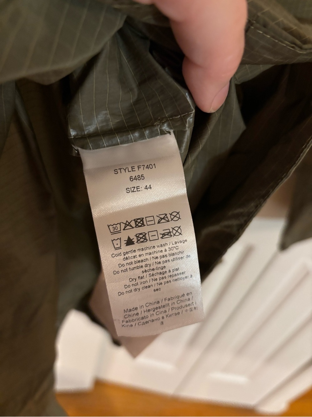 Ganni Olive Ripstop Coat - Picture 4 of 5